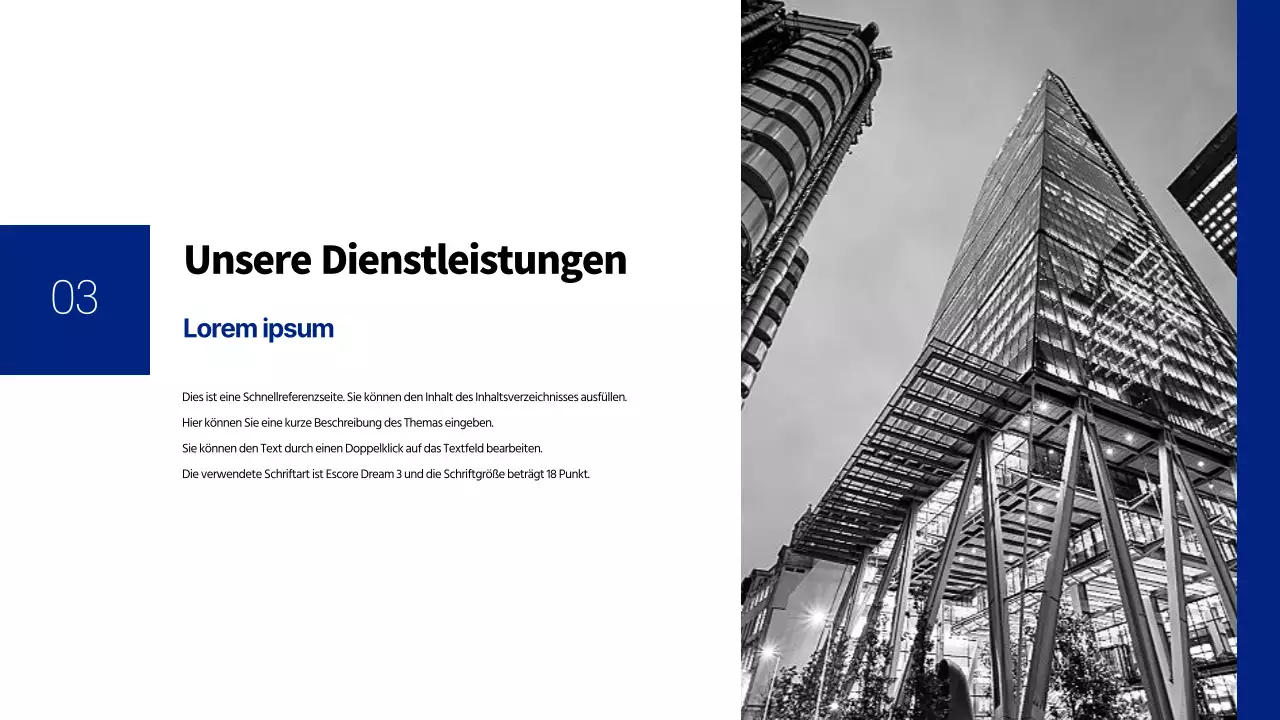 Minimalistischer Firmenbrief