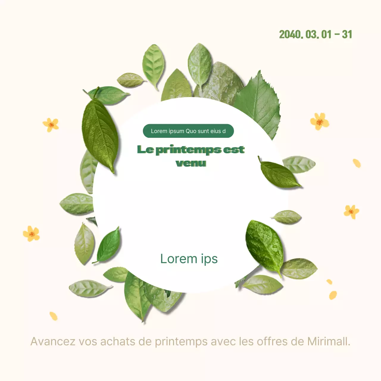 Le printemps a pointé le bout de son nez