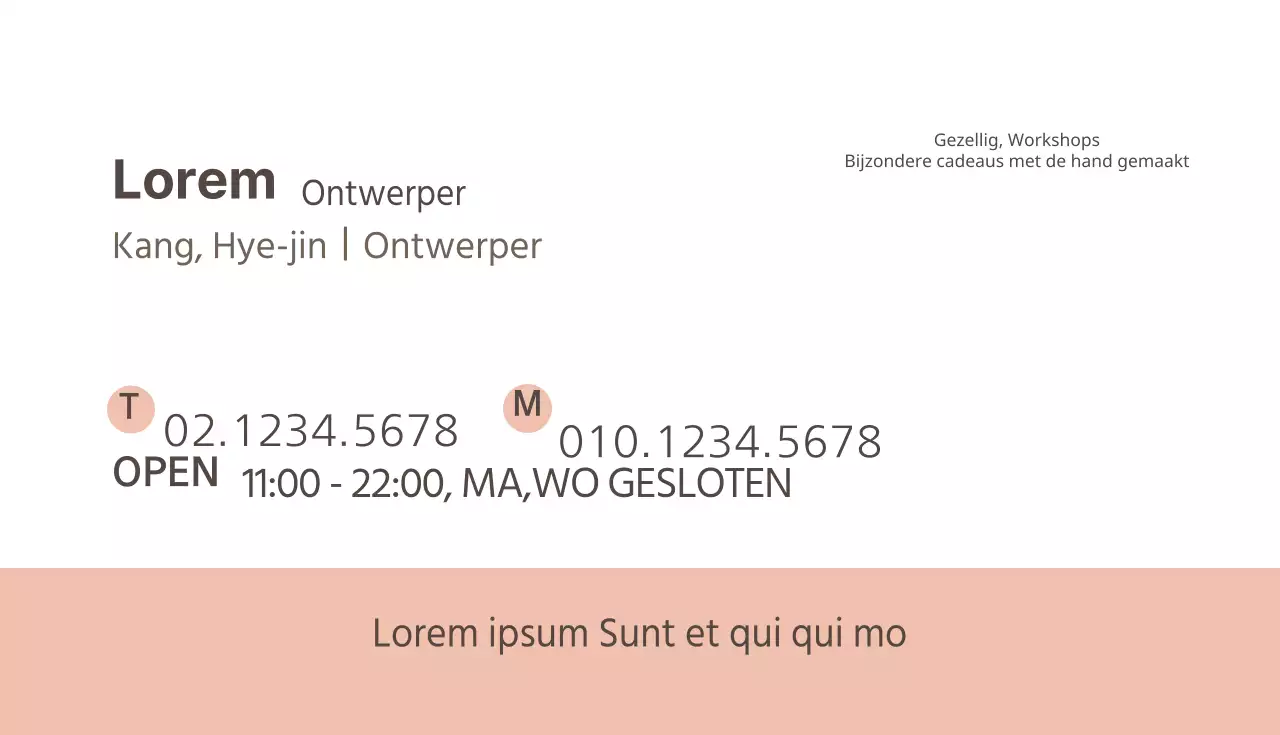 Gezellig, werkplaats