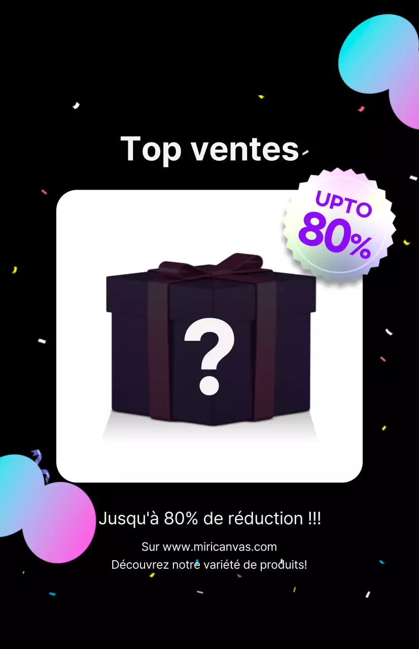 Une vente prête à faire la fête en violet et noir