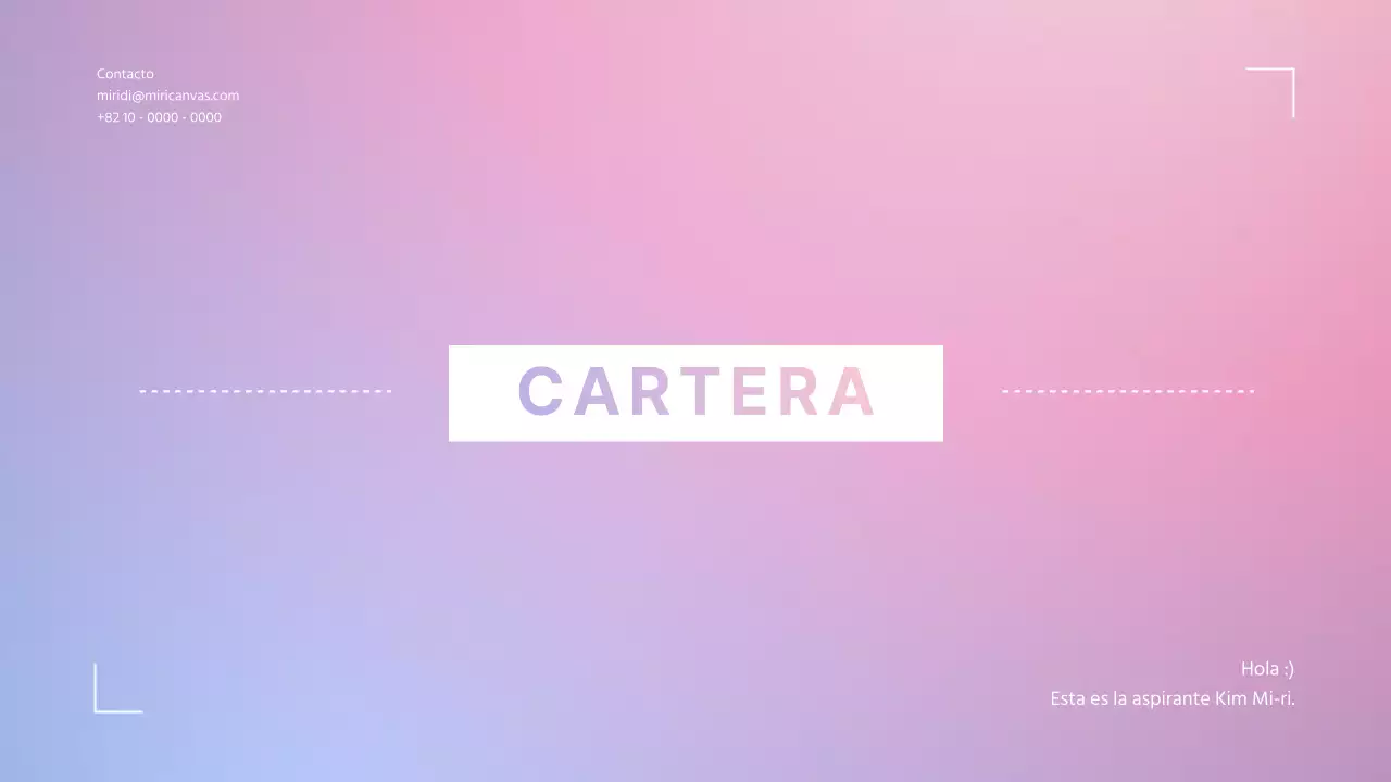 Cartera sencilla con degradado malva