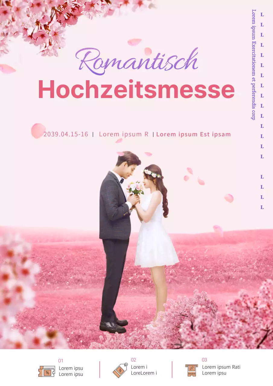 Romantische Hochzeitspaare