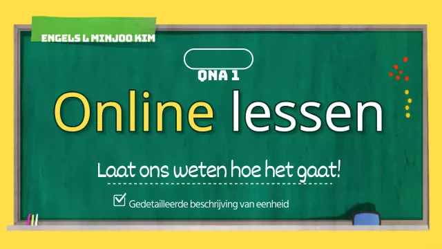 Online lessen