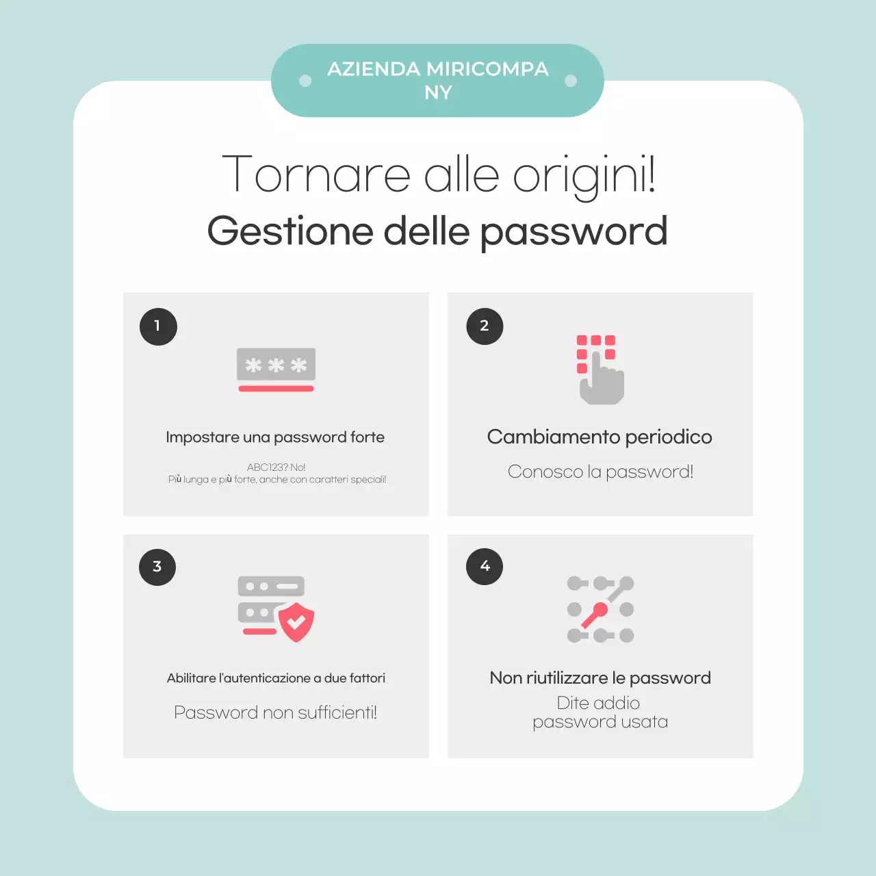 Suggerimenti per la sicurezza di Mint Simple