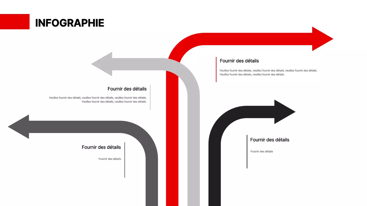 Un simple tableau en rouge et noir