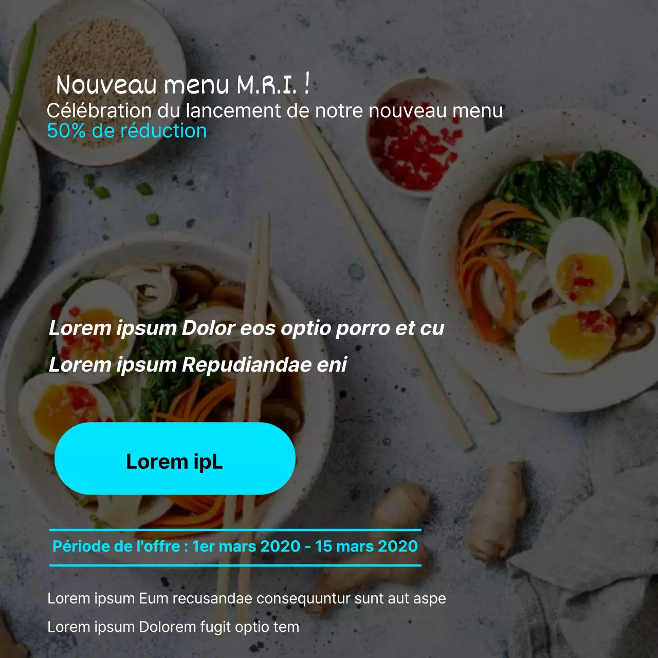Bons d'achat pour les restaurants