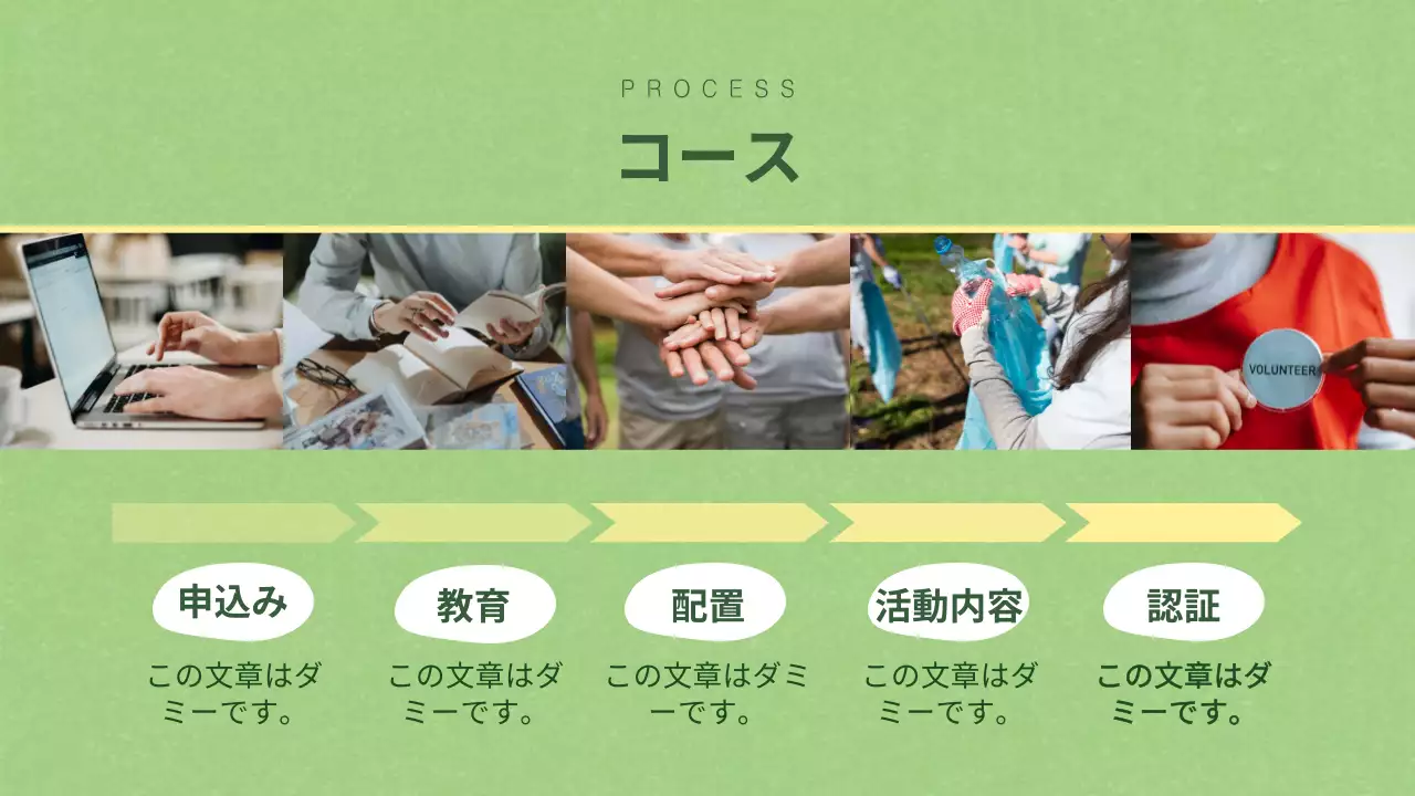 緑 シンプル 教育 資料 プレゼンテーション