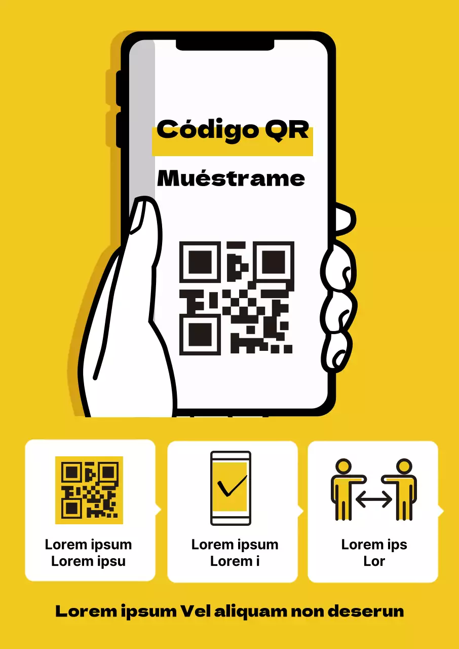 Etiquetas ilustradas de color amarillo para el registro de coronavirus