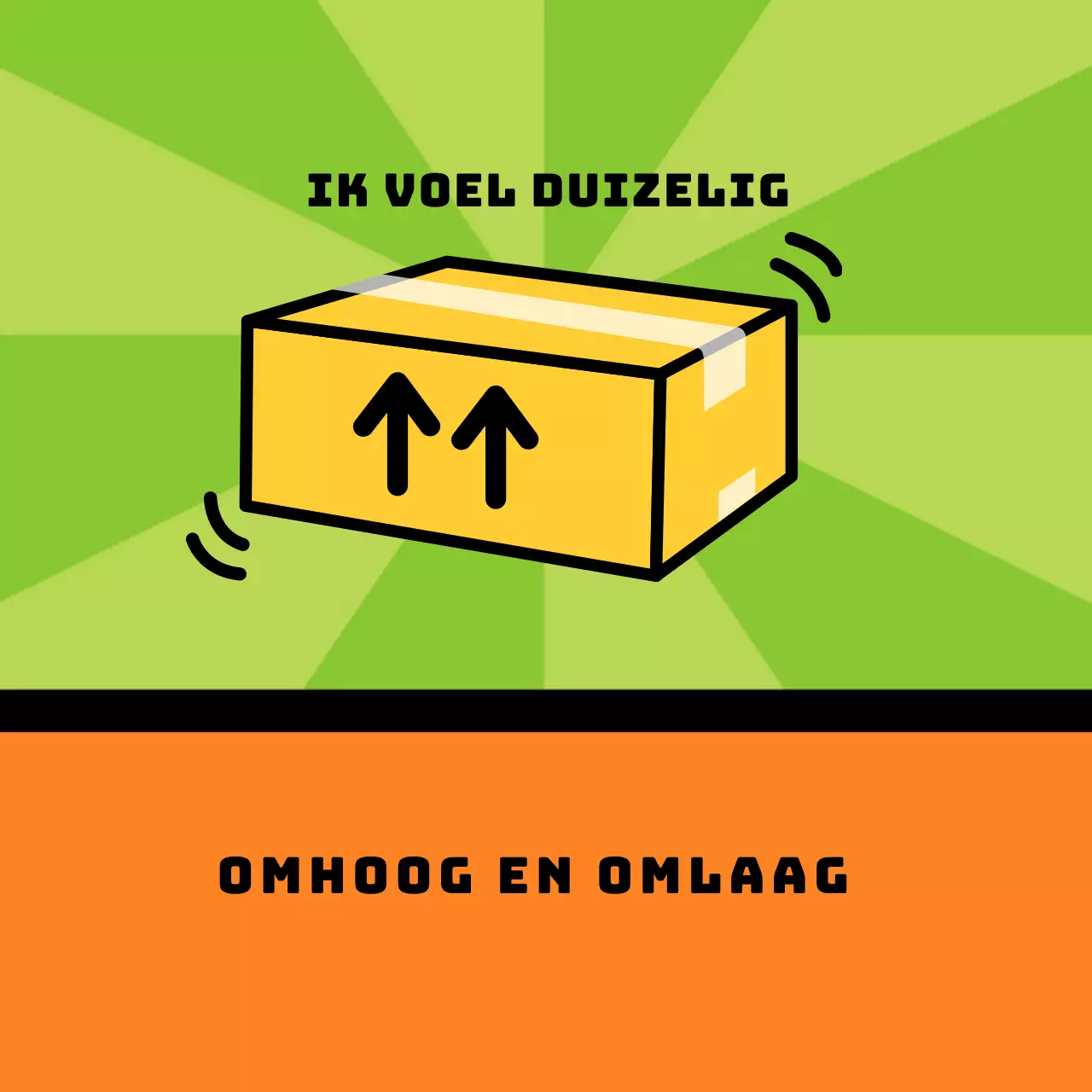 Vierkante verzendsticker