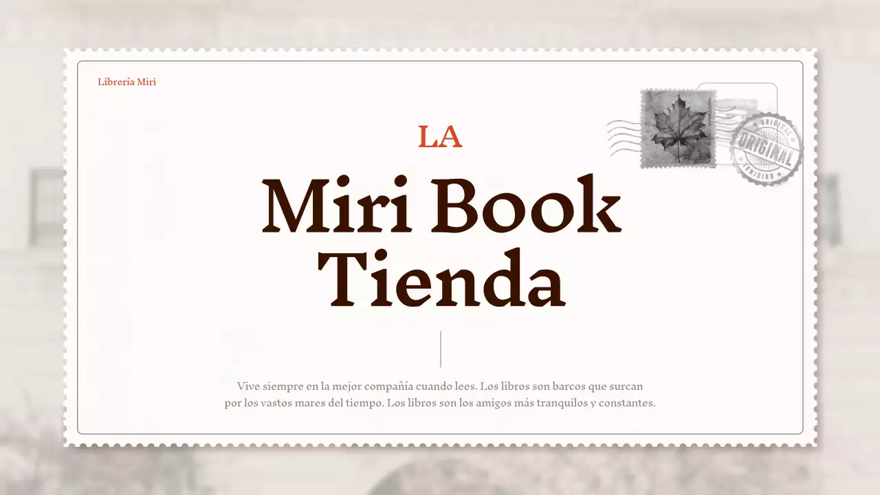 Un perfil de empresa vintage en beige y gris