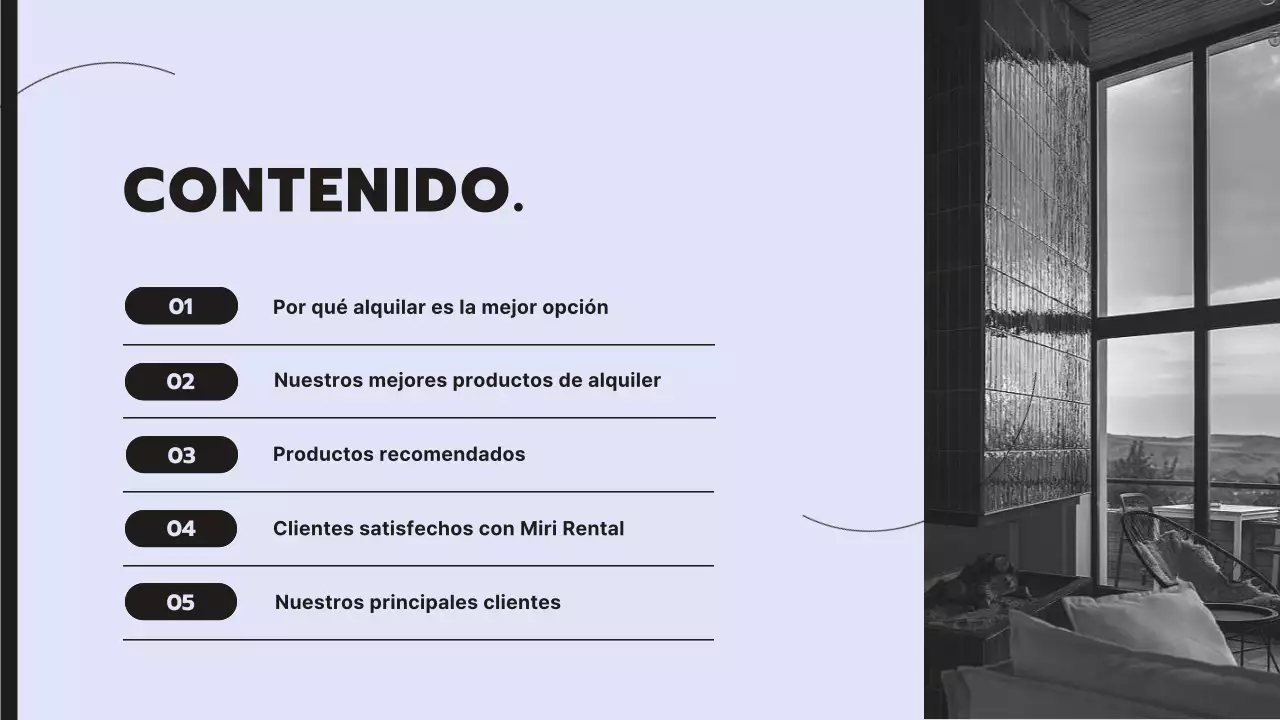 Limpia y moderna propuesta de servicio de alquiler de electrodomésticos con fondo malva
