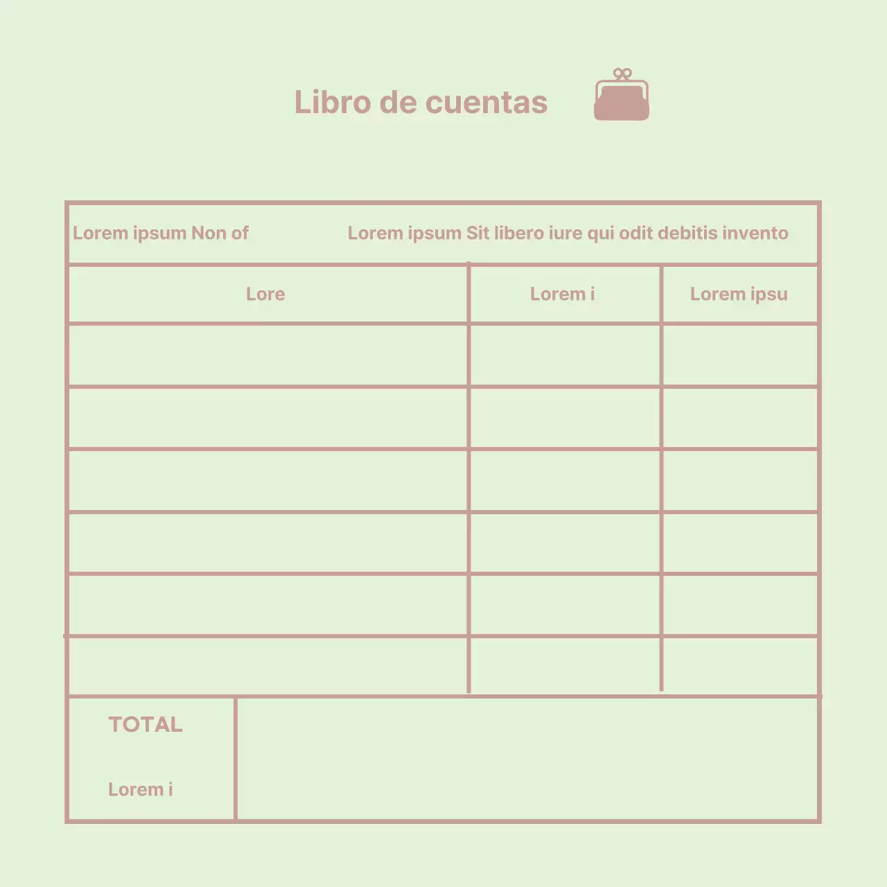 Icono de la Casa de la Moneda Libro mayor sencillo