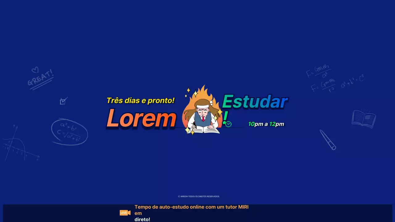 Elementos de banda desenhada engraçados em azul para estudar