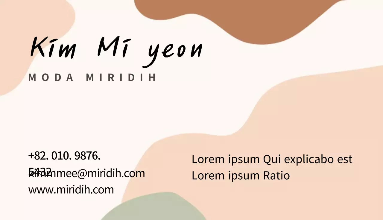 Tarjetas de visita de moda