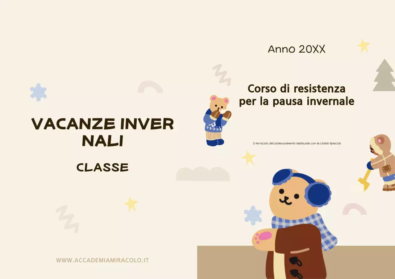 Annuncio educativo accogliente beige