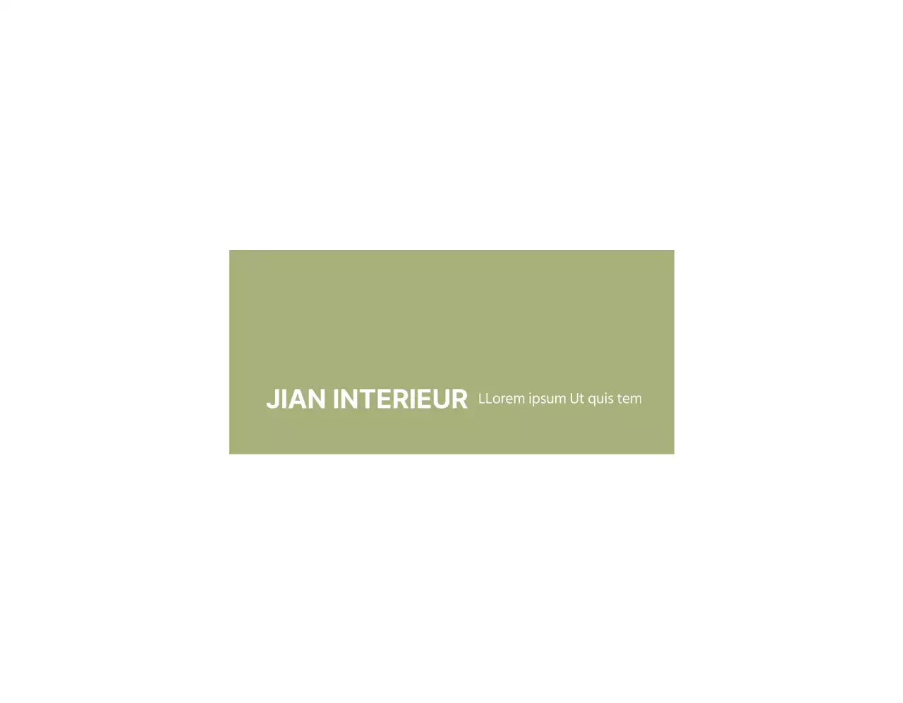 Eenvoudig interieur logo concept in chartreuse
