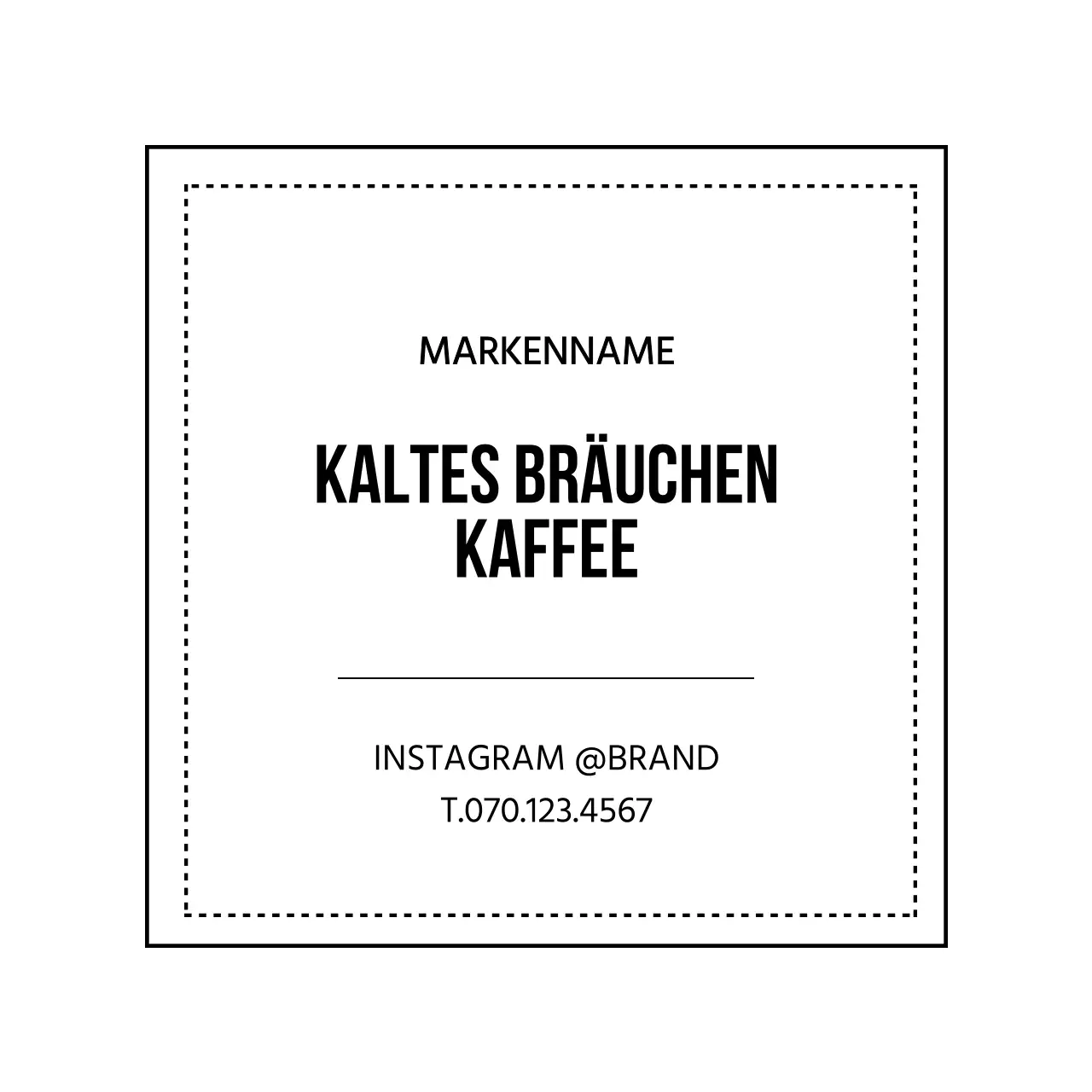 Kaffee mit weißem Rand