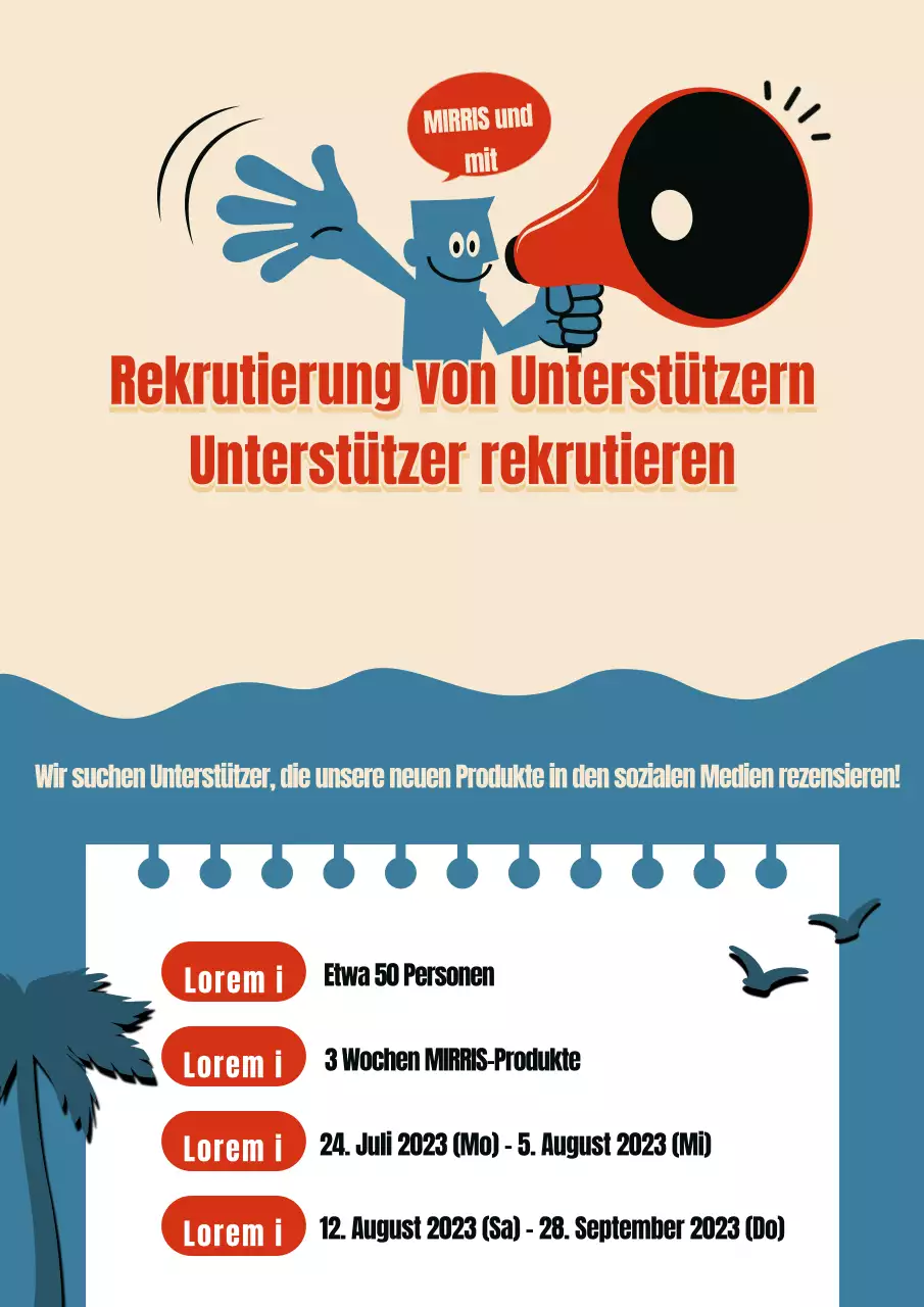 Anwerbung von Unterstützern