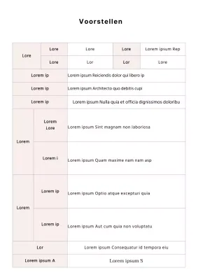 Eenvoudige basisdocumentatie over voorstellen