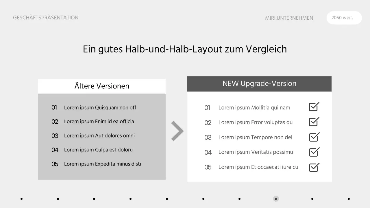 Ein sauberer Geschäftsvorschlag in einer monotonen Infografik