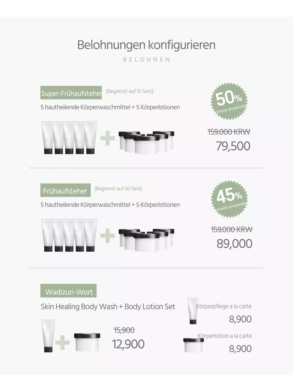 Körper Produkt-Detailseite