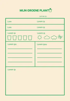 Groen pictogram Eenvoudige geschiedenis