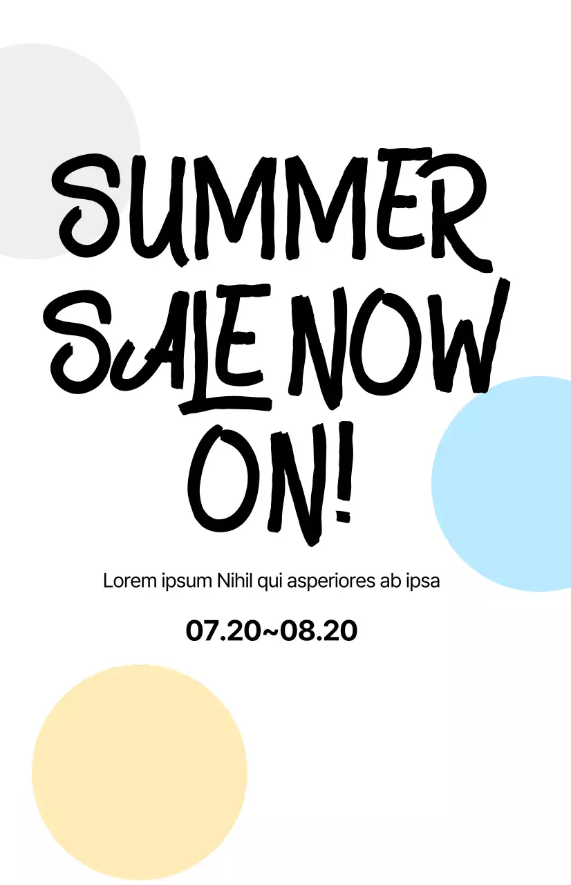 Werben Sie für Ihren Sommerschlussverkauf mit Kalligrafie auf weißem Hintergrund