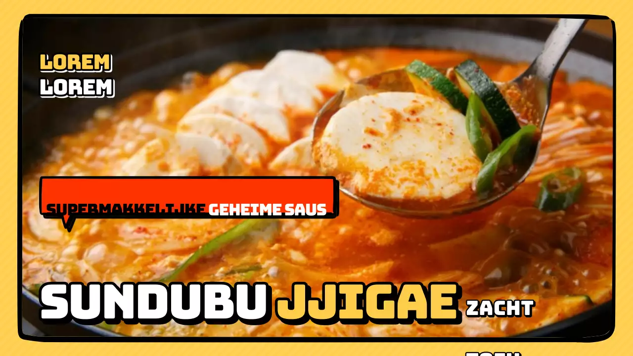 Hoe thuis koken recept thumbnail met gele en zwarte curry foto