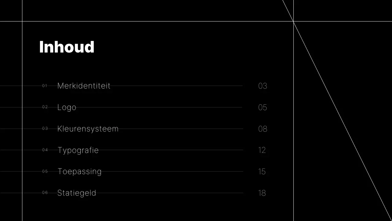 Eenvoudig ontwerpvoorstel met zwarte lijnen