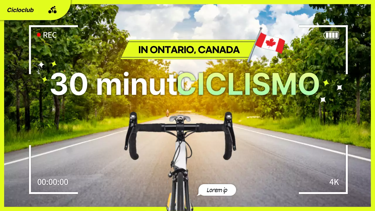 Miniatura su YouTube di una casa in bicicletta con un telaio giallo fluorescente in evidenza