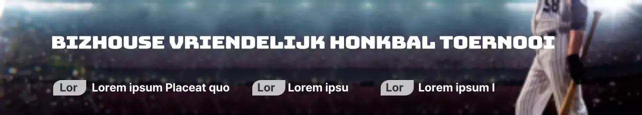 Vriendschappelijke honkbaltoernooien