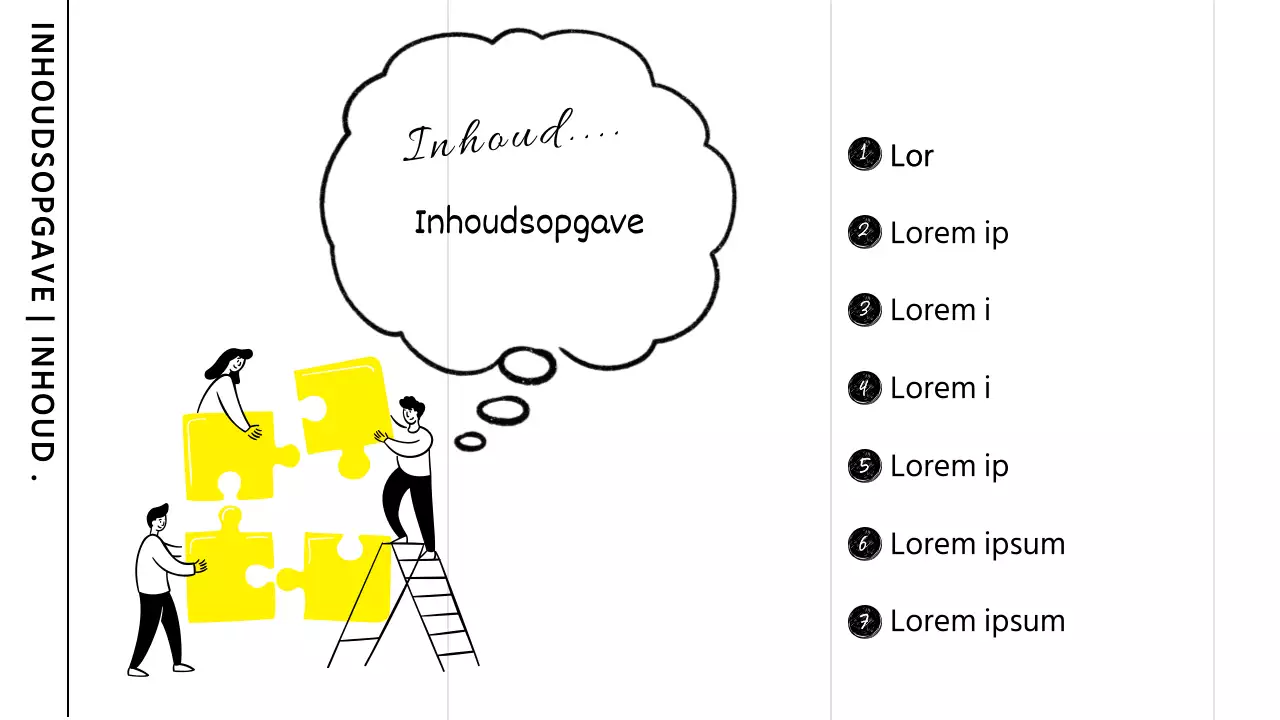 Notulen studiebijeenkomst met witte en gele accenten