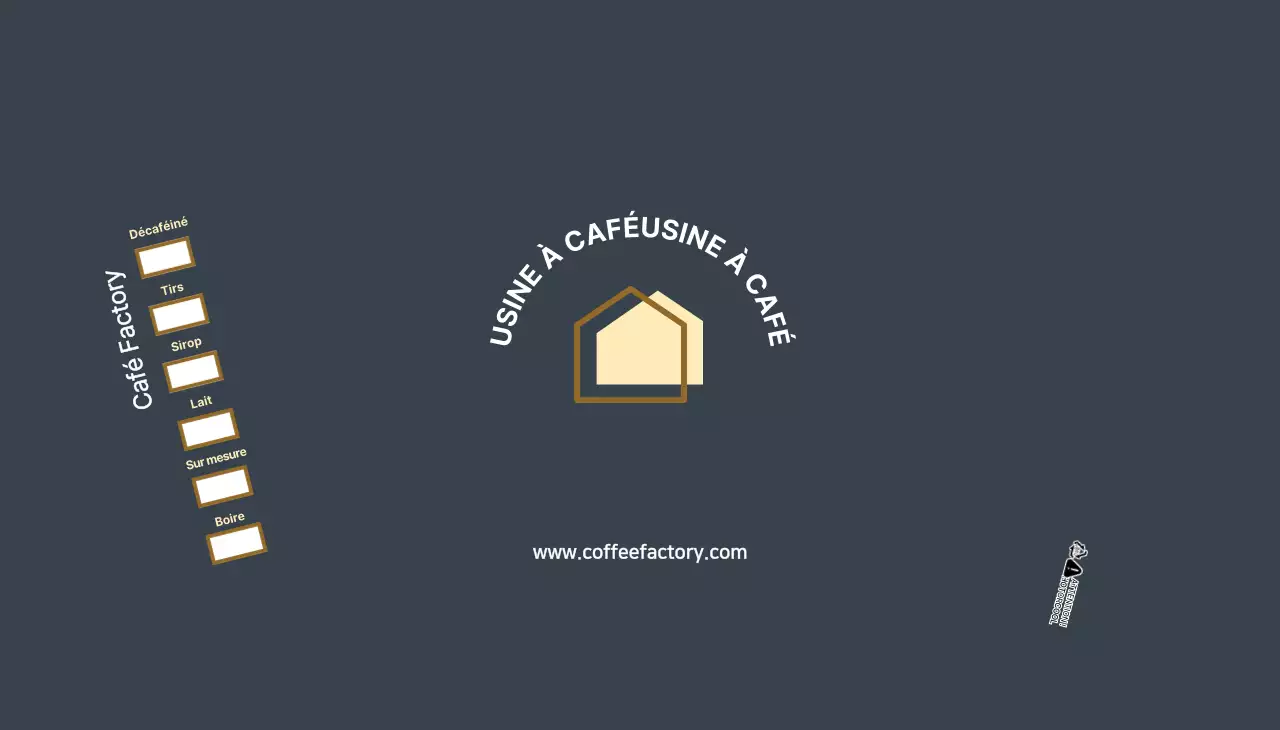 Logo de café moderne marine gobelets en papier pour cafés