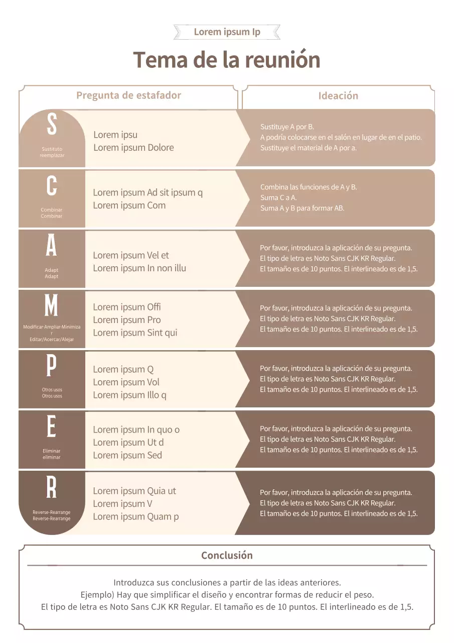 Lista de técnicas de estafa de color marrón suave