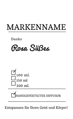 Aufkleber für den Diffusor