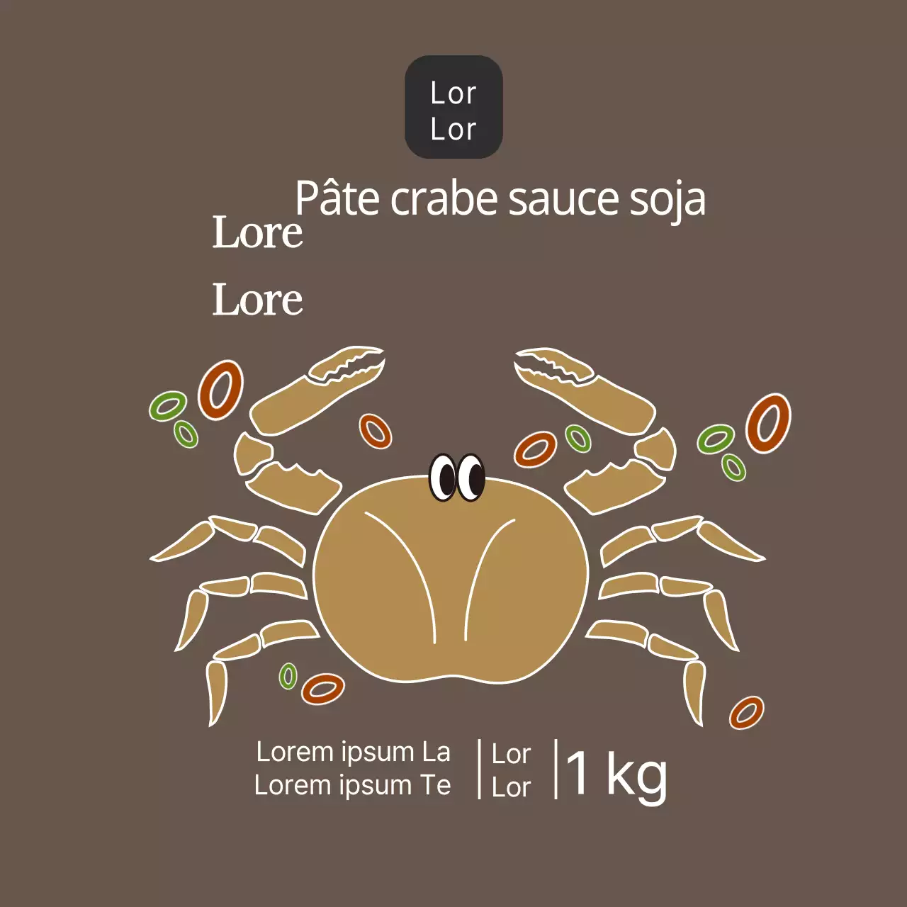 Sauce soja aux fruits de mer pâte de crabe