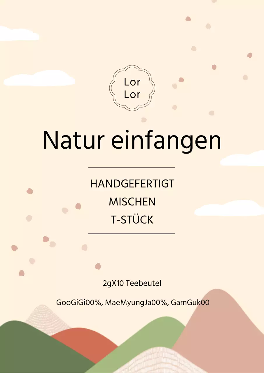 Pastellfarbener beruhigender gesunder Tee Aufkleber