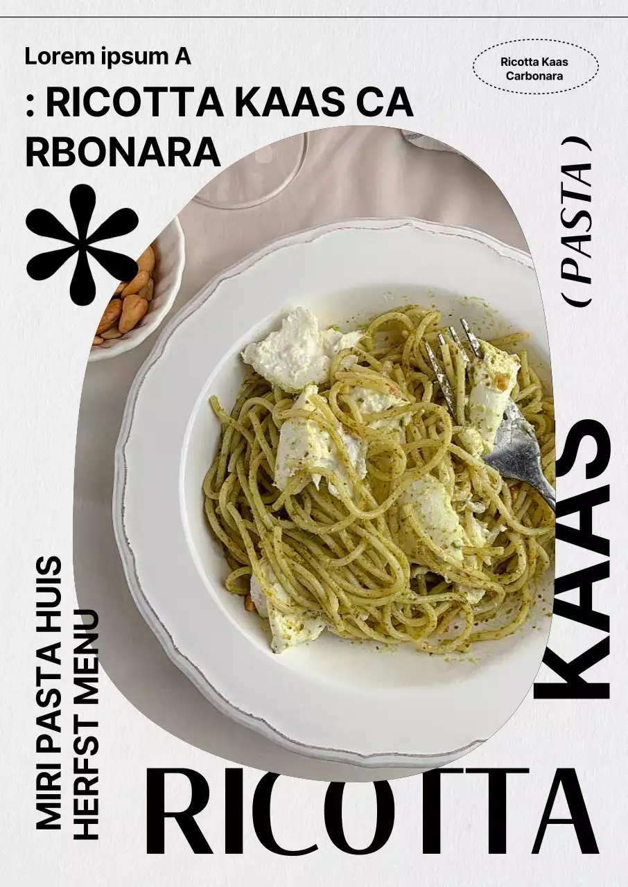 Een eenvoudig westers herfstmenu promoten