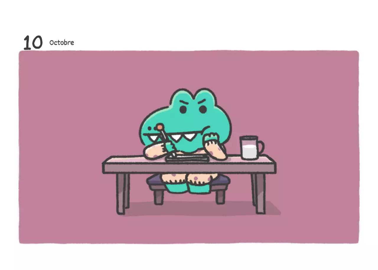 Un calendrier avec un joli concept d'illustration d'Argo