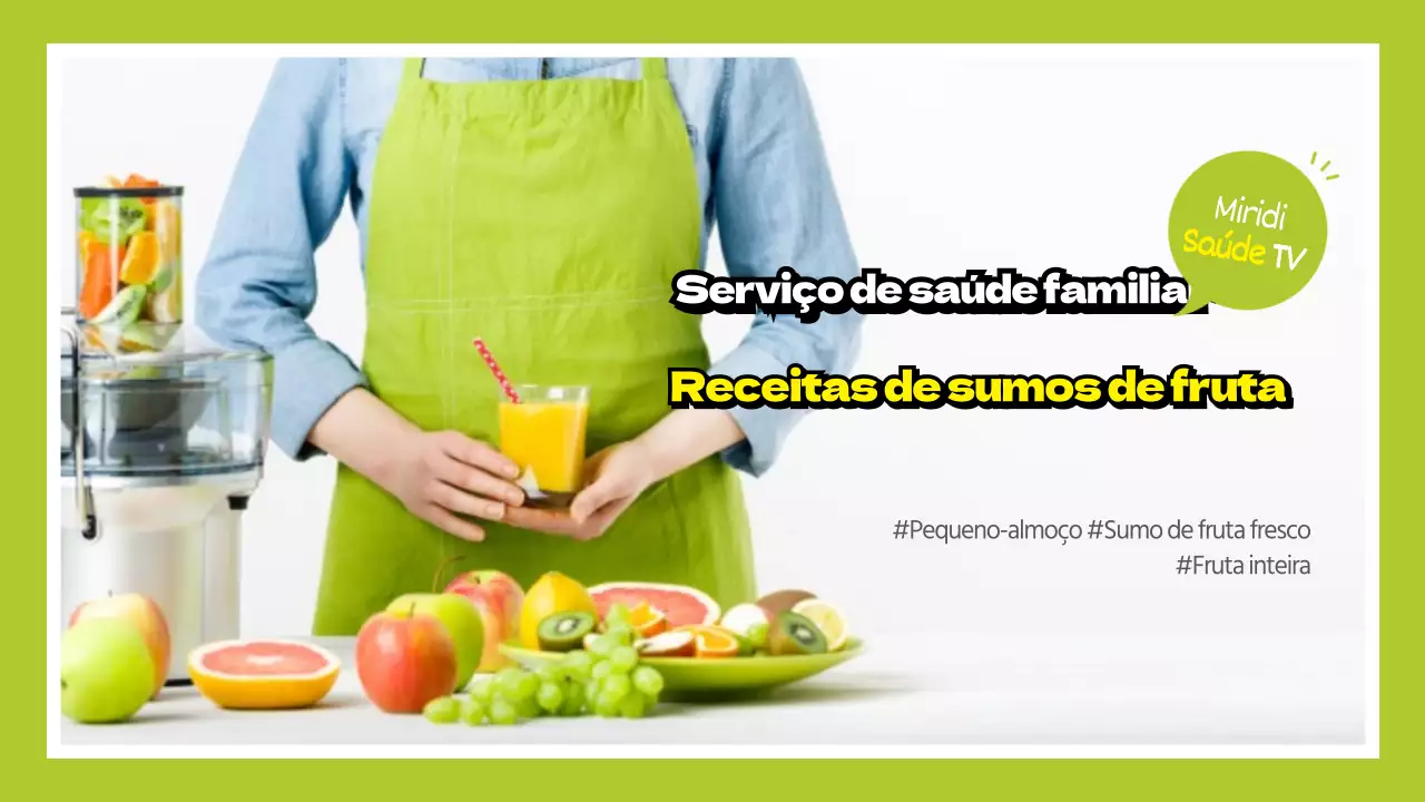 Receita de sumo de lima e frutos verdes Saúde TV Bebidas frescas de bem-estar