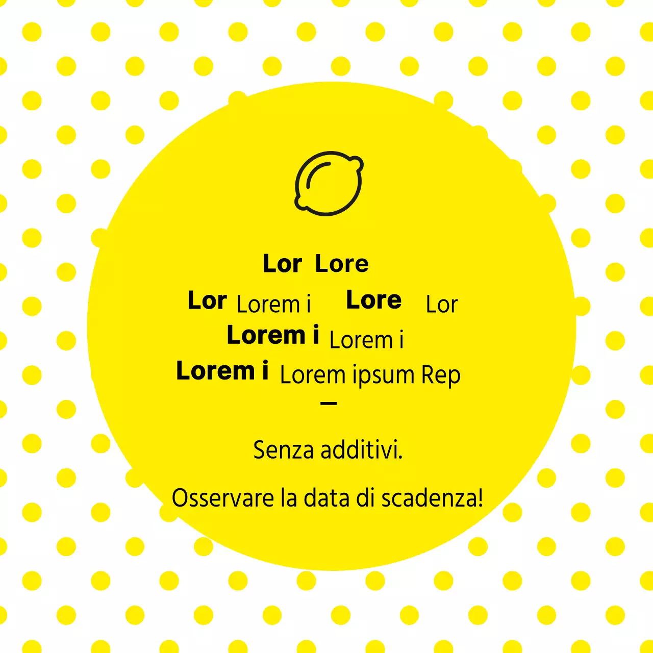 Elenco degli ingredienti del succo di limone