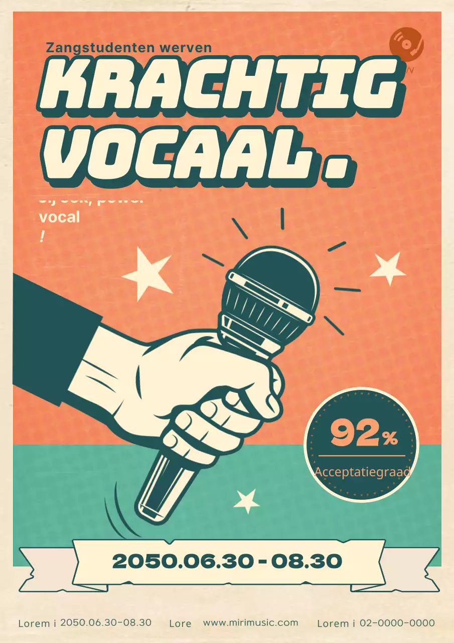 Ontworpen in vintage kleuren en illustraties om je een vintage vibe te geven