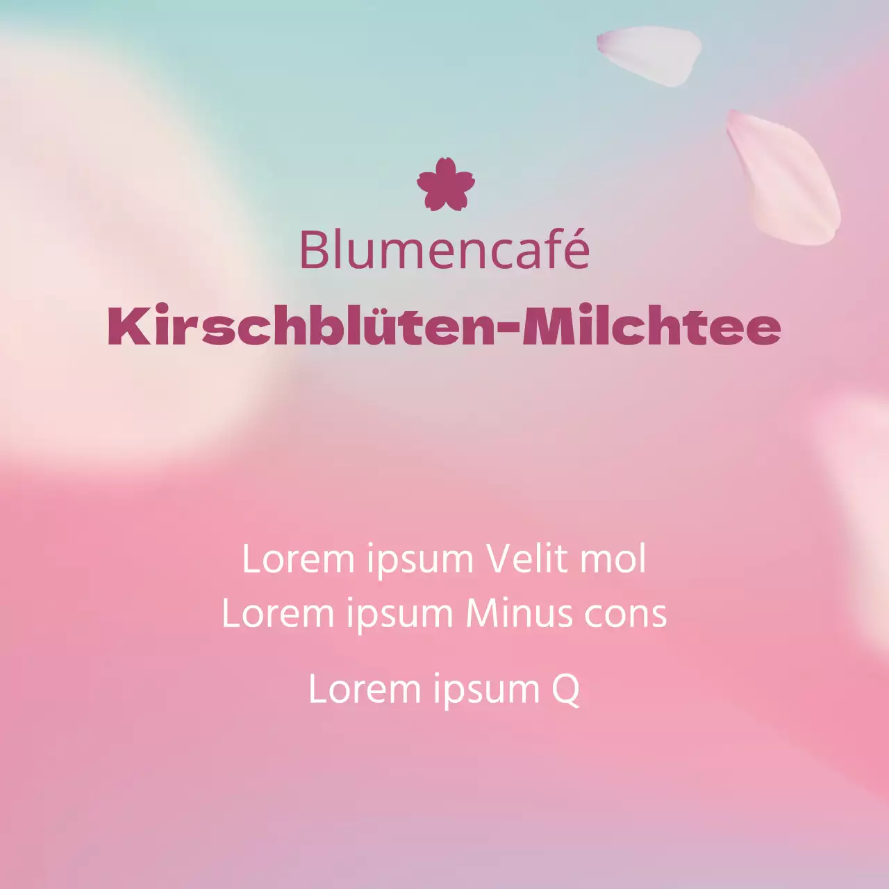 Kirschblüten-Milchtee