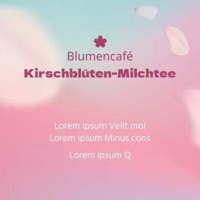 Kirschblüten-Milchtee