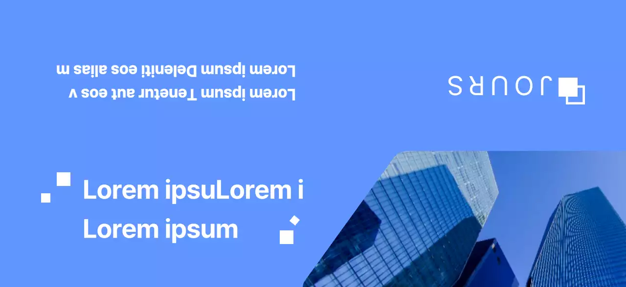 Concept global d'entreprise en bleu