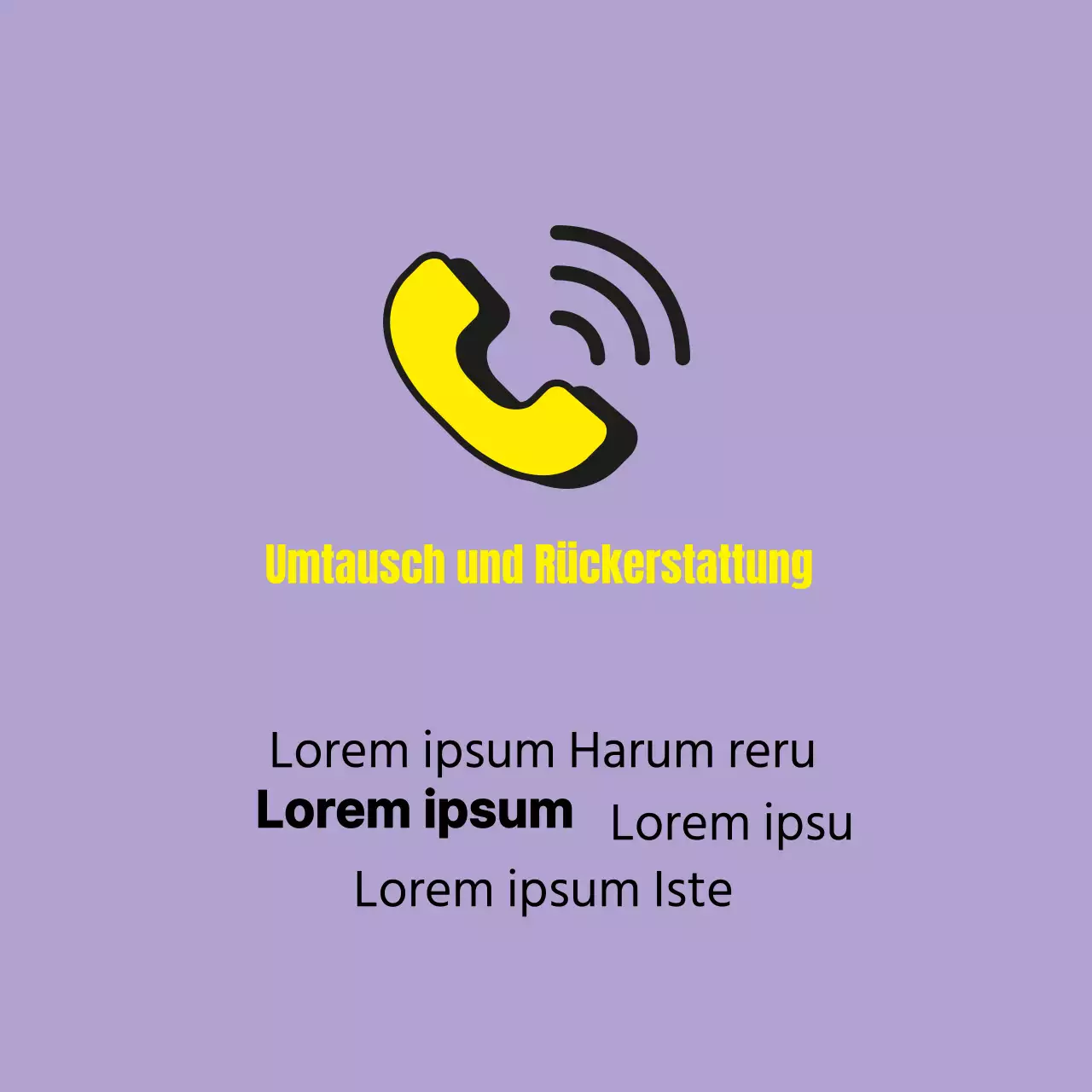 Umtausch und Rückerstattung