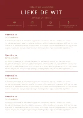 Een klassiek persoonlijk statement in rode wijn en goud