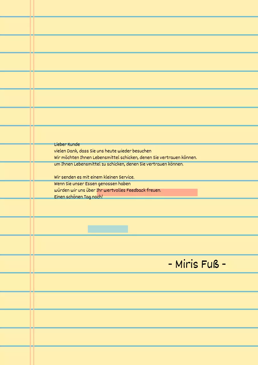 Einfache Notizen Notizblock Design Poster in gelb