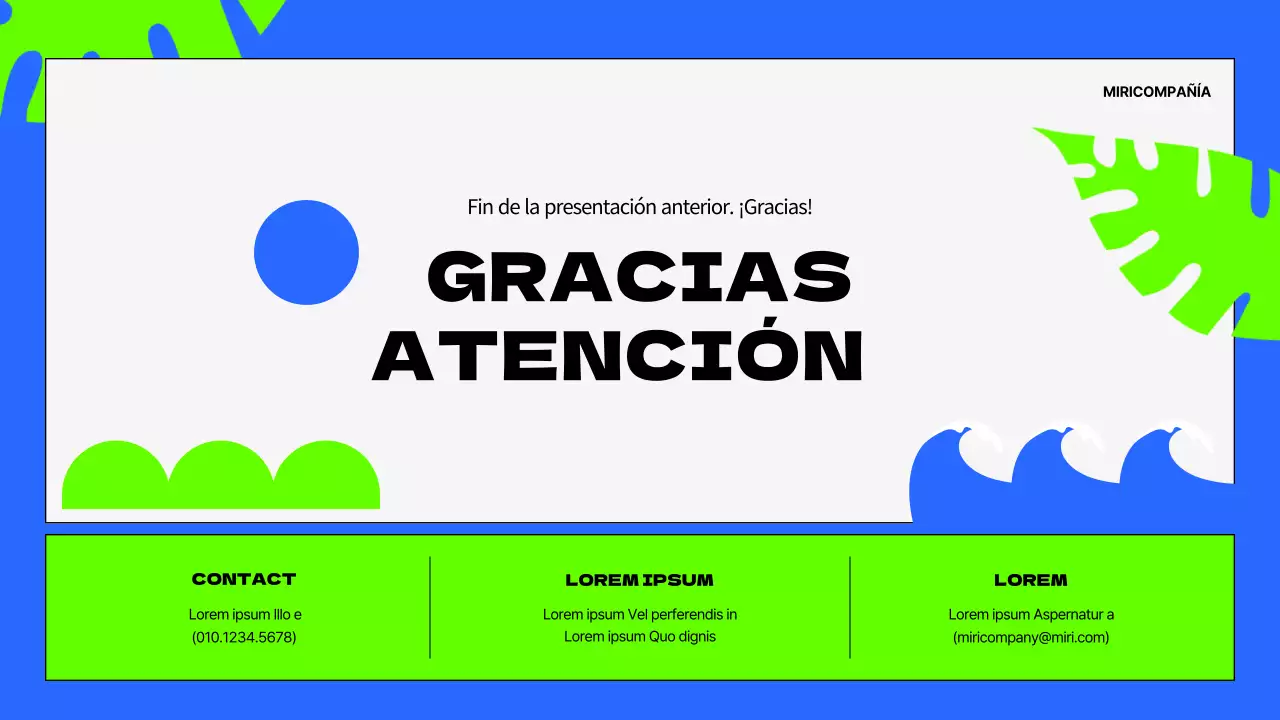 Promoción de verano con toques azules y fluorescentes