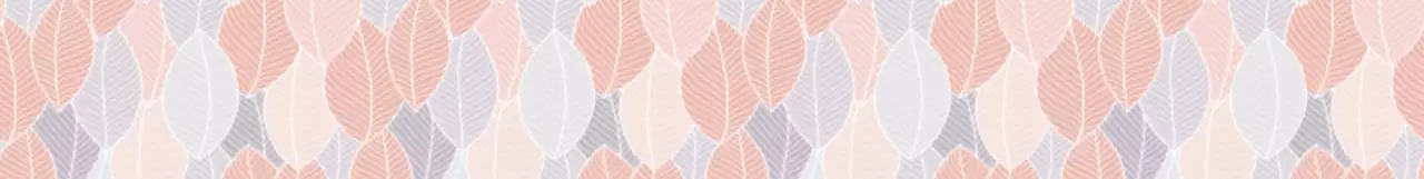 カラフルな色で繰り返される葉っぱの模様のイラストです。